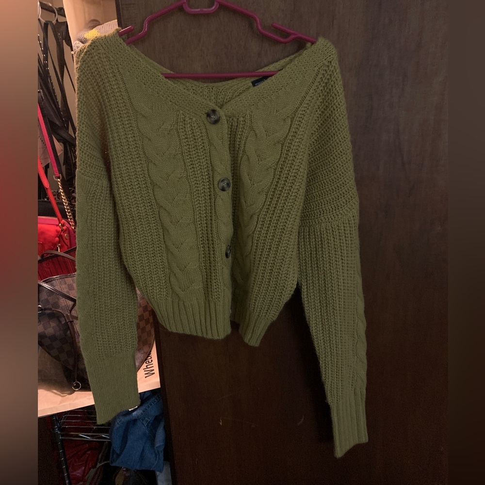 mom & madison cropped cardigan